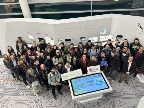 Studentesse e studenti del DIEF in visita di istruzione alla Infineon Technologies, realtà leader a livello mondiale nel campo della microelettronica