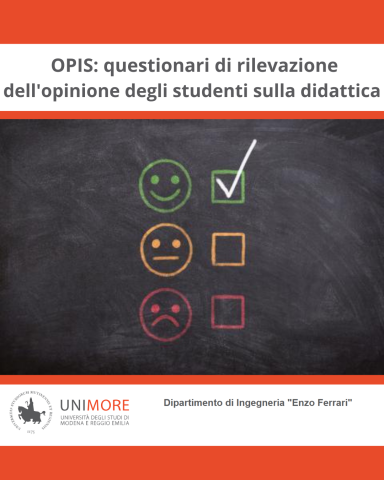 OPIS: Compilazione dei questionari di rilevazione dell'opinione degli studenti sulla didattica