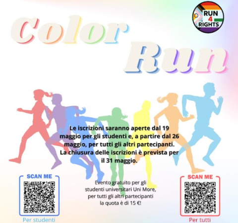 Giovedì 5 Giugno: COLOR RUN