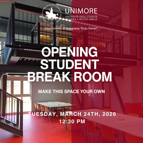 24 MARZO 2026 - CONSEGNA ALLA COMUNITÀ STUDENTESCA DEL DIEF DEL NUOVO SPAZIO "THE BREAK ROOM"