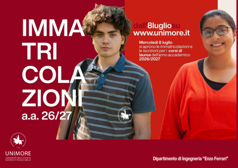 Al via le immatricolazioni per l'anno accademico 2026/2027