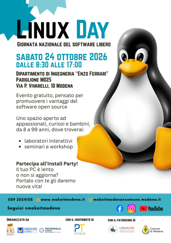 LINUX DAY 2026: ci vediamo a Modena!